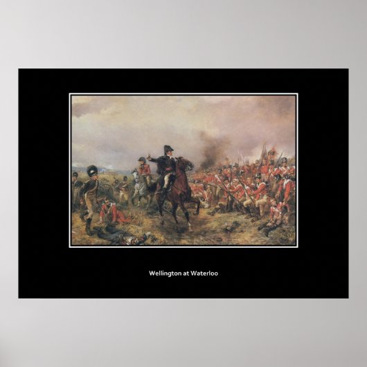 Wellington im Waterloo Vintage Poster (Vorne)