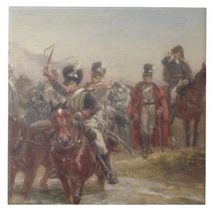 Wellington in Spanien (Öl auf Platte) (Paar von Fliese