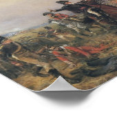 Wellington in Waterloo Poster (Ecke)