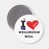 WELLINGTON MILL - I Liebe Magnet (Vorderseite/Rückseite)
