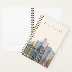 Wellington, Neuseeland City Skyline Planer
