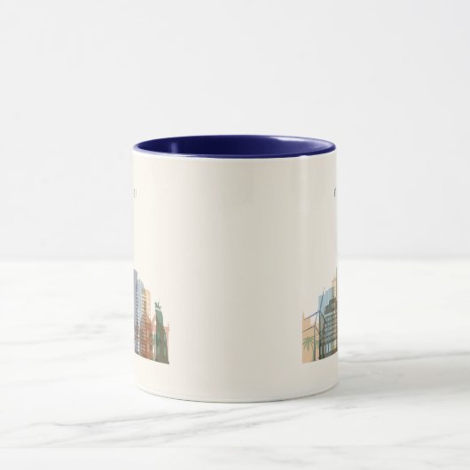 Wellington, Neuseeland| City Skyline Tasse (Zentrum)