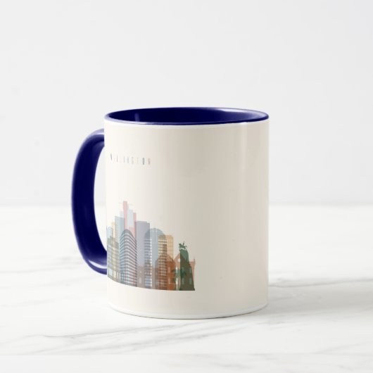 Wellington, Neuseeland| City Skyline Tasse (Vorderseite Links)