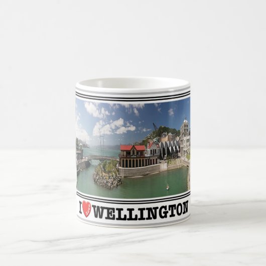 Wellington - Neuseeland - I Liebe - Kaffeetasse (Mittel)