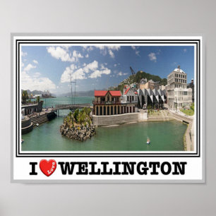 Wellington - Neuseeland - I Liebe - Poster