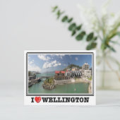 Wellington - Neuseeland - I Liebe - Postkarte (Stehend Vorderseite)
