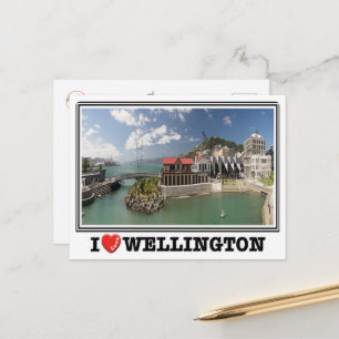 Wellington - Neuseeland - I Liebe - Postkarte