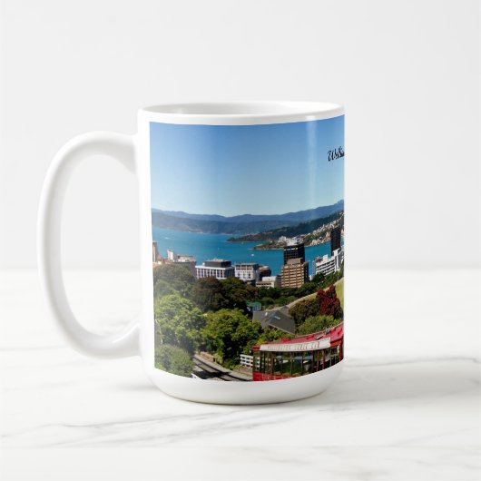 Wellington, Neuseeland Kaffeetasse (Links)