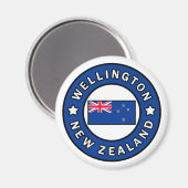 Wellington Neuseeland Magnet (Vorderseite/Rückseite)