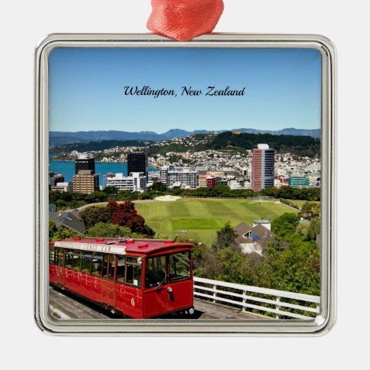 Wellington, Neuseeland Ornament Aus Metall (Vorne)