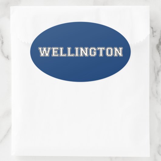 Wellington Neuseeland Ovaler Aufkleber (Tasche)