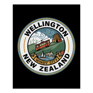 Wellington Neuseeland Poster