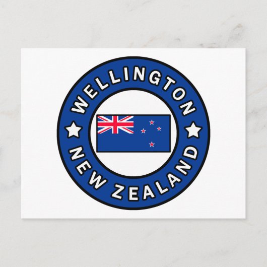 Wellington Neuseeland Postkarte (Vorderseite)