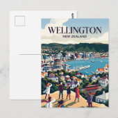 Wellington Neuseeland Postkarte (Vorne/Hinten)