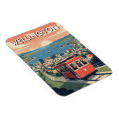 Wellington Neuseeland Postkarte Magnet (Rechte Seite)