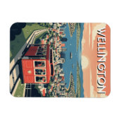 Wellington Neuseeland Postkarte Magnet (Horizontal)
