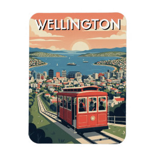Wellington Neuseeland Postkarte Magnet