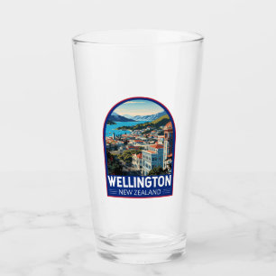 Wellington Neuseeland Reise Kunst Vintage Glas