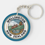 Wellington Neuseeland Schlüsselanhänger (Rückseite)