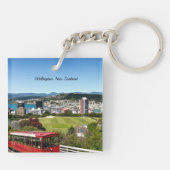 Wellington, Neuseeland Schlüsselanhänger (Rückseite)