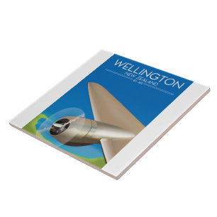 Wellington New Zealand Air Poster Fliese