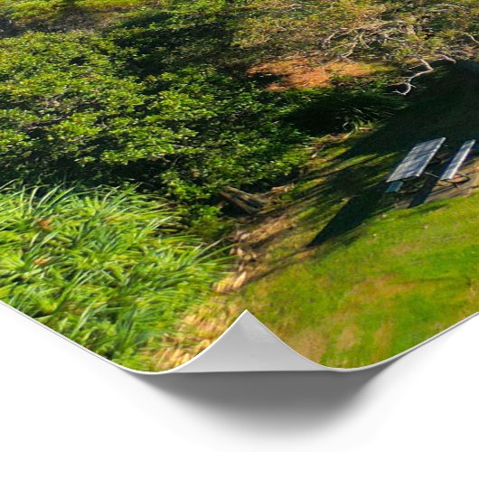 Wellington Point Recreation Reserve Luftaufnahme Poster (Ecke)