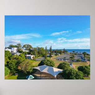 Wellington Point Recreation Reserve Luftaufnahme Poster