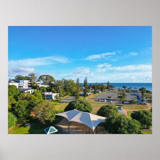 Wellington Point Recreation Reserve Luftaufnahme Poster (Vorne)
