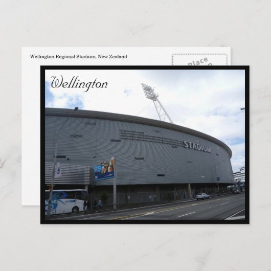 Wellington Regionalstadion Postkarte (Vorne/Hinten)