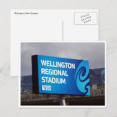 Wellington Stadium Postkarte (Vorne/Hinten)