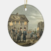 Wellington und Blucher, die sich zufällig an Keramikornament (Links)