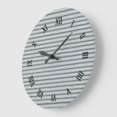 Wellmetall Große Wanduhr (Winkel)