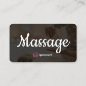 Wellness Beruflich Massage Therapie Visitenkarte (Rückseite)
