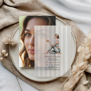Wellness-Brunch-Pilates-&-Lattes-Geburtstagsfeier Pergament Einladungen