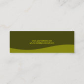 Wellness Business Card Mini Visitenkarte (Rückseite)