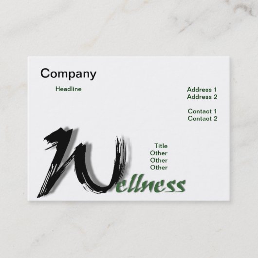 Wellness Business Card Visitenkarte (Vorderseite)