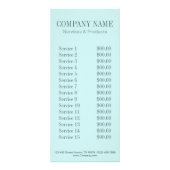 WELLNESS-CENTER Aqua Blue Beach Wald Seesterne Mus Werbekarte (Hinten)