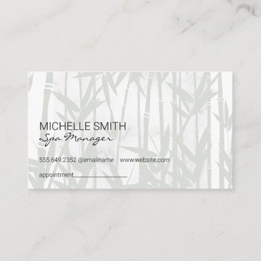 Wellness-Center Aroma Essenzielle Öle Badesalze Terminkarte (Rückseite)