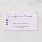 Wellness-Center Aromatheraphy Lavender Visitenkarte (Rückseite)