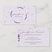 Wellness-Center Aromatheraphy Lavender Visitenkarte (Vorne/Hinten)