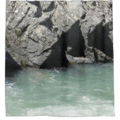 Wellness-Center aus hellgrünem Granit Duschvorhang (Vorderseite)