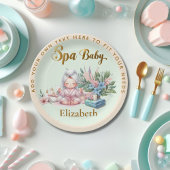 Wellness-Center Baby Dusche Party Geschirr Pappteller