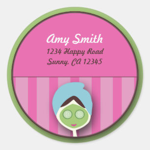 Wellness-Center Bachelorette oder Siegel zum Gebur Runder Aufkleber