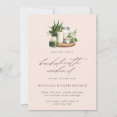 Wellness-Center Bachelorette QR-Code Einladung (Vorderseite)