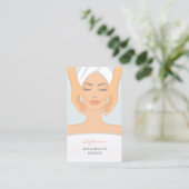 Wellness-Center Beauty Massage Business Card Visitenkarte (Stehend Vorderseite)