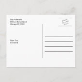 Wellness-Center Beauty Massage Postkarte (Rückseite)