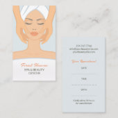 Wellness-Center Beauty mit Terminkarte (Vorne/Hinten)