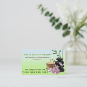 WELLNESS-CENTER & Beauty Resort Business Cards Terminkarte (Stehend Vorderseite)