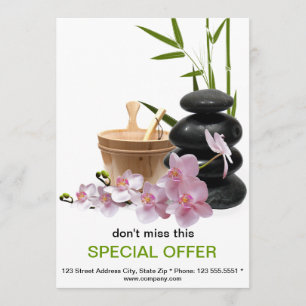 WELLNESS-CENTER & Beauty Resort Flyer - individuel Ankündigung