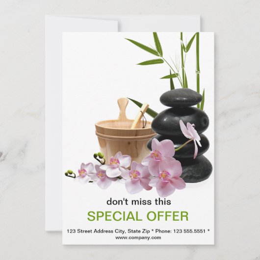 WELLNESS-CENTER & Beauty Resort Flyer - individuel Ankündigung (Vorderseite)